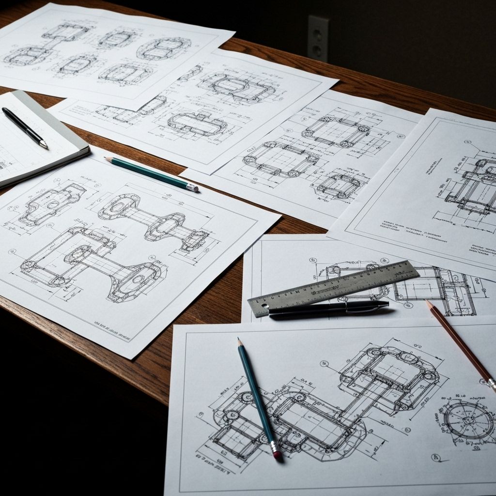 Technical drawings and blueprints
